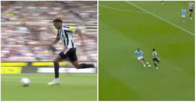 Newcastle 3-3 Man City: Joe Willock's foot race vs Kyle Walker