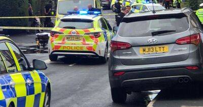 Huge police presence in Bredbury as air ambulance scrambled