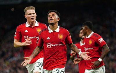 Jadon Sancho - Jurgen Klopp - Bruno Fernandes - Anthony Elanga - Manchester United vs Liverpool, live! Score, updates, videos, analysis - nbcsports.com - Manchester - Usa -  Sancho