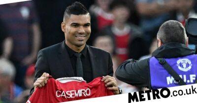 Casemiro unveiled as Manchester United signing and enjoys touching moment with Roy Keane