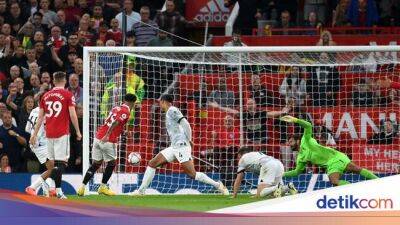 Christian Eriksen - Jadon Sancho - Bruno Fernandes - Anthony Elanga - Raphael Varane - Harvey Elliott - David De-Gea - Diogo Dalot - Joe Gomez - James Milner - Luis Díaz - Tyrell Malacia - Liga Inggris - Gol Sancho Bawa MU Unggul atas Liverpool di Babak I - sport.detik.com - Manchester -  Sancho - Liverpool