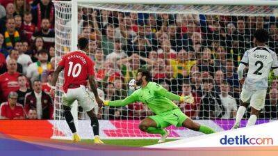 Marcus Rashford - Jadon Sancho - Bruno Fernandes - Anthony Elanga - Harvey Elliott - Joe Gomez - James Milner - Luis Díaz - Liga Inggris - MU Vs Liverpool: Setan Merah Tumbangkan Si Merah 2-1 - sport.detik.com - Manchester -  Sancho - Liverpool