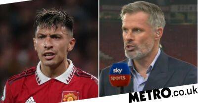 Marcus Rashford - Jadon Sancho - Harry Maguire - Raphael Varane - Jamie Carragher - Jamie Carragher insists Lisandro Martinez’s height will be ‘a problem’ for Manchester United after beating Liverpool - metro.co.uk - Manchester - Argentina -  Sancho -  Man