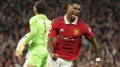 Marcus Rashford - Jadon Sancho - Jurgen Klopp - Harry Maguire - Man United vs Liverpool player ratings: Martinez 9, Rashford 8; Van Dijk 4, Salah 6 - thenationalnews.com - Manchester -  Sancho