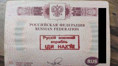 'Go f*** yourself': Snake Island riposte stamped on Russian's passport - euronews.com - Russia - Ukraine - Romania