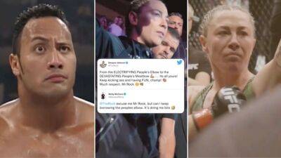 Dwayne 'The Rock' Johnson: WWE legend backs Molly McCann to become UFC champion