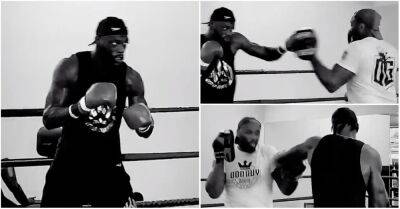 Deontay Wilder shows off his famous power in new training footage