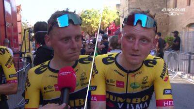 Primoz Roglic wins to take control at La Vuelta – but team-mate Sam Oomen was not happy about it…