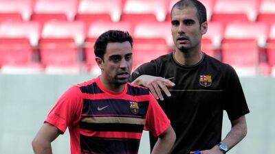 Robert Lewandowski - Master and apprentice Guardiola and Xavi meet again in Barcelona v Man City friendly - thenationalnews.com - Manchester - Germany -  Man