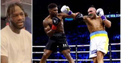 Anthony Joshua - Oleksandr Usyk - Simon Jordan - Deontay Wilder - Deontay Wilder reacts to Anthony Joshua's career-defining defeat to Oleksandr Usyk - givemesport.com - Britain - Ukraine - Saudi Arabia -  Jeddah - Jordan