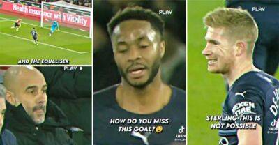 Raheem Sterling - Phil Foden - Fraser Forster - Raheem Sterling: Commentary re-emerges of his miss vs Southampton last season - givemesport.com - Manchester - county Sterling -  Southampton