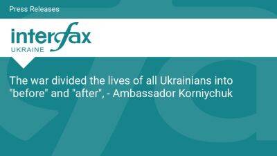 The war divided the lives of all Ukrainians into "before" and "after", - Ambassador Korniychuk - en.interfax.com.ua - Russia - Ukraine - Israel -  Mariupol