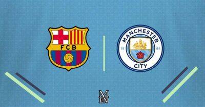 Kevin De-Bruyne - Bernardo Silva - Julian Alvarez - Sergio Gómez - Barcelona vs Man City score and goal updates LIVE from charity match plus early team news - manchestereveningnews.co.uk - Manchester - Spain -  Man