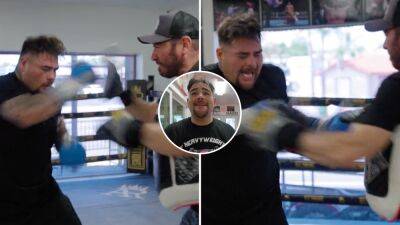 Andy Ruiz Jr shows off lightning hand speed in latest training footage