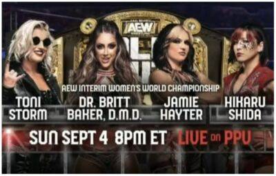 AEW: Changes to Women's Championship match at All Out confirmed