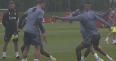 Cheeky nutmeg and two other things spotted in Casemiro’s first Manchester United training session