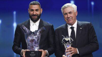 Real Madrid striker Karim Benzema named Uefa Player of the Year