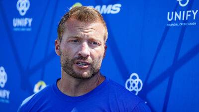 Rams head coach Sean McVay reacts to training camp brawl with Bengals