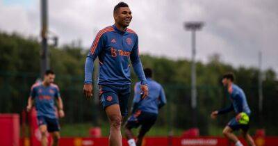 Casemiro shows off in first Manchester United training session as he lifts lid on transfer talks