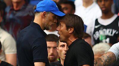 Chelsea boss Thomas Tuchel questions how Antonio Conte escaped touchline ban