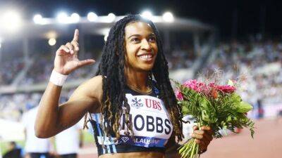 American Hobbs ends Jamaican dominance in women's Diamond League 100m