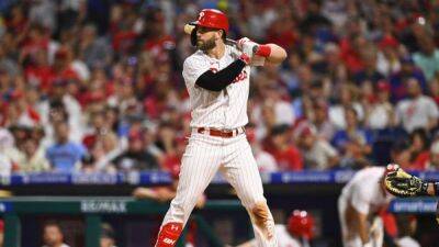 MLB roundup: Bryce Harper returns, drives in 2 in Phils' win