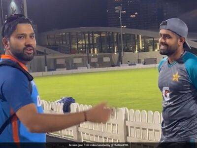 Watch: Rohit Sharma, Babar Azam In Lengthy Chat Ahead Of Asia Cup Clash