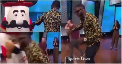 Tyson Fury - Robert Helenius - Deontay Wilder - Deontay Wilder punching a mascot on live TV is still so surreal to watch - givemesport.com - Lincoln