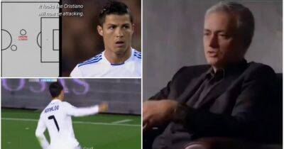 Cristiano Ronaldo: Footage of Jose Mourinho explaining his 'first time' playing at striker