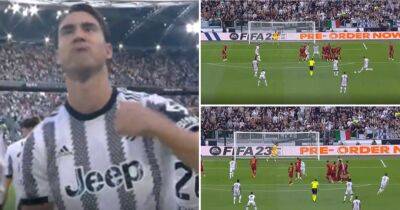 Dusan Vlahovic channels Ronaldo with stunning Juventus free-kick vs Roma