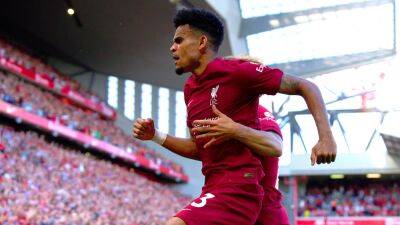 Fabio Carvalho - Jurgen Klopp - Bruno Fernandes - Martin Odegaard - Bernardo Silva - Harvey Elliott - Virgil Van-Dijk - Gabriel Magalhaes - Roberto Firmino - Joachim Andersen - Luis Díaz - Chris Mepham - Liverpool fire nine past Bournemouth in record-equalling victory - bt.com - Manchester