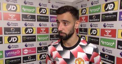 Manchester United's Bruno Fernandes responds to goal criticism after scoring vs Southampton