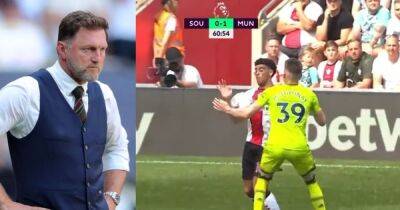 Ralph Hasenhuttl hits out at officiating in Southampton loss to Manchester United