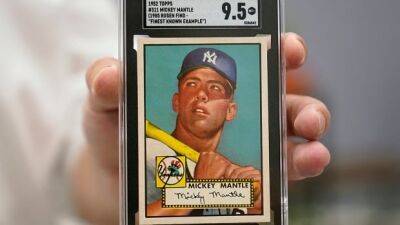 Mickey Mantle rookie card sold for $50K US in 1991 fetches record $12.6 million