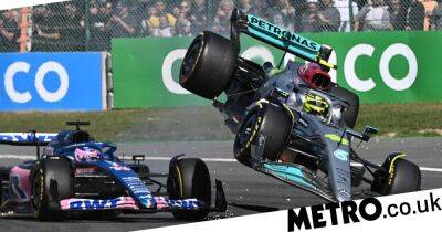 ‘What an idiot!’ – Fernando Alonso slams Lewis Hamilton after crash at Belgian Grand Prix