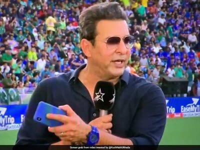 Rohit Sharma - Watch: Wasim Akram's Furious Reaction As Broadcaster Shows Wrong Pakistan Playing XI Before India Clash - sports.ndtv.com - India - Pakistan