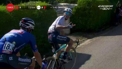 Marc Soler - 'What the f*** are you doing?!' - Samuele Battistella screams at slacking rival Jimmy Janssens at La Vuelta - eurosport.com - Italy - Uae -  Astana