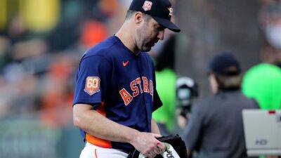 Houston Astros ace Justin Verlander leaves start after three innings and 60 pitches