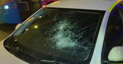 Police car windscreen left completely smashed by vandals during patrols at Manchester Pride - manchestereveningnews.co.uk - Manchester