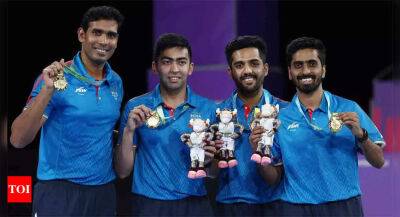 CWG 2022: Sathiyan, Harmeet star as India down Singapore 3-1, retain men's team TT title - timesofindia.indiatimes.com - Canada - India - Pakistan - Singapore -  Singapore