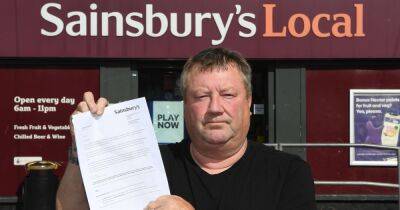 'It's a vendetta...' man 'disgusted' after being banned from every Sainsbury's store for life