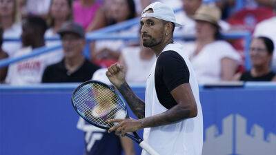 Nick Kyrgios wins first singles match over Marcos Giron since losing Wimbledon final
