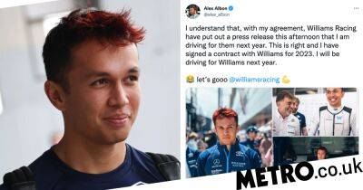 Alex Albon signs new multi-year deal with Williams – and aims cheeky dig at Alpine and Oscar Piastri drama