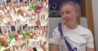 Euro 2022: Footage emerges of England's brilliant dressing room celebrations - givemesport.com - Germany - Netherlands