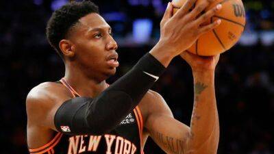 Report: Knicks finalizing four-year extension with RJ Barrett, taking him out of Mitchell talks