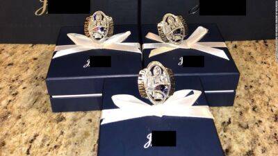 Man gets 3 years in federal prison for fraudulently obtaining and selling Super Bowl rings with 'Brady' engraved on them