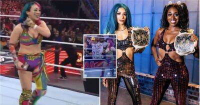 The rude & brutal Sasha Banks sign WWE officials had to confiscate on Raw