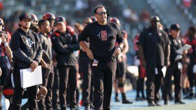 San Diego State coach, athletic director leave press conference after questions about gang-rape allegations