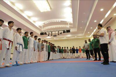 Saudi karate athletes put through their paces during Riyadh training camp