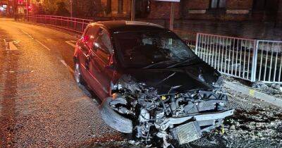 'Stolen' Renault Clio crashes on Bury New Road
